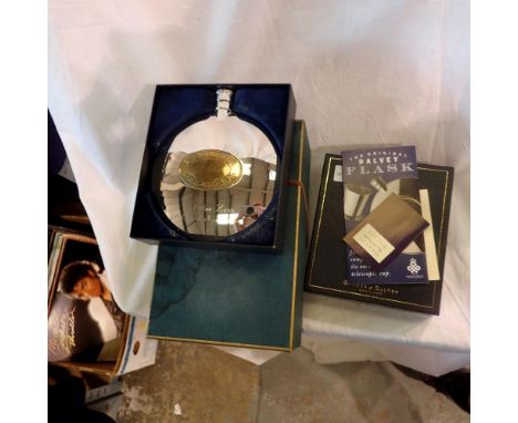 Edinburgh crystal goblet limited edition 65/100, and Dalvery flash with telescopic cup. UK P&amp;P Group 2 (£20+VAT for the f