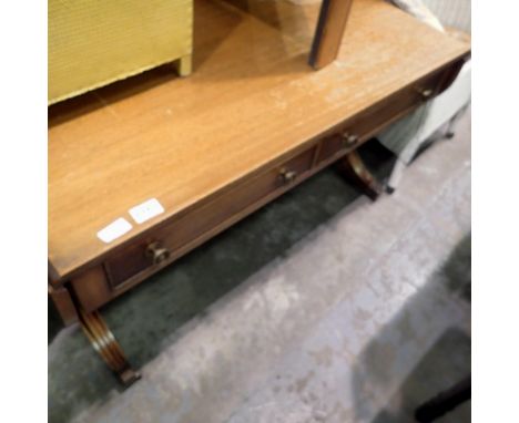 Drop leaf console table with drawers, 50 x 80 x 60 cm H. Not available for in-house P&amp;P