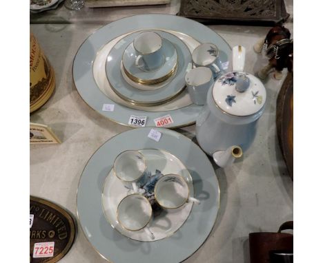 Royal Worcester coffee service in the Woodland pattern to include plates, bowls, gravy boat and stand etc (38). Not available