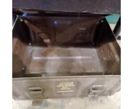 Military ammunition box, lockable. Not available for in-house P&amp;P