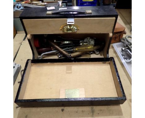 Locking box of mixed tools. Not available for in-house P&amp;P 