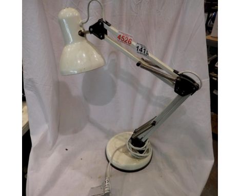 White Angleposie table lamp. Not available for in-house P&amp;P 