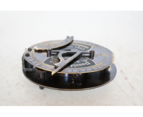 Brass sundial & compass Donald Marine London 