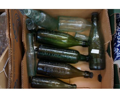 Box of vintage bottles 