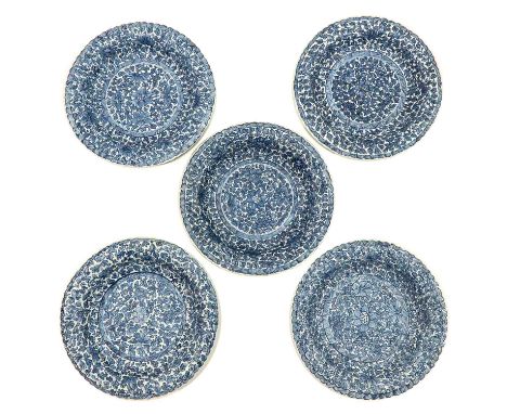 Floral decor, Kangxi Mark and Period, 24 cm. in diameter, chip.