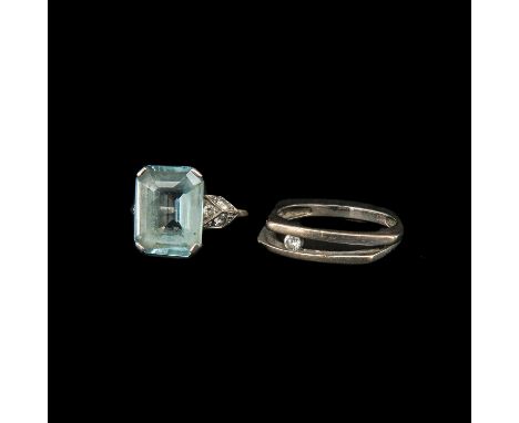 Incl. 14KG set with diamonds ring size 18