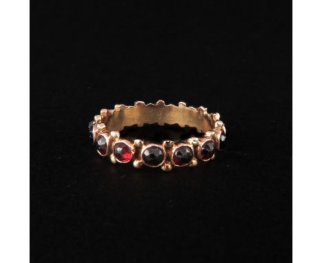 Set with garnets ring size 17