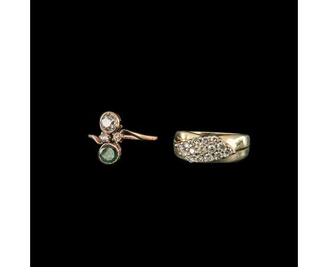 14KG and diamonds ring size 18