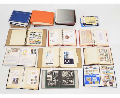 Collection of GB and world stamps to include first-day covers, commonwealth, commemorative, and definitive postage stamps, po