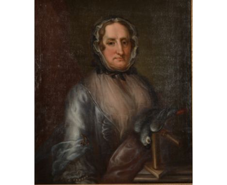 Portrait of a lady with a parrot
Reputed to be Joanna Poyntz who married Sir James Dance 
Painted Jamaica circa 1770
Oil on c