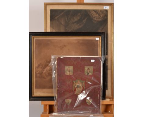 BARTOLOZZI
The Hours
Print 
Together with a portrait print after Joshua Reynolds and a Victorian Jubilee publication. 