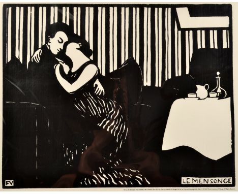 FELIX VALLOTTON
The Lie (Le Mensonage)
Exhibition Poster: A Retrospective
Silkscreen 
66 x 71cm

