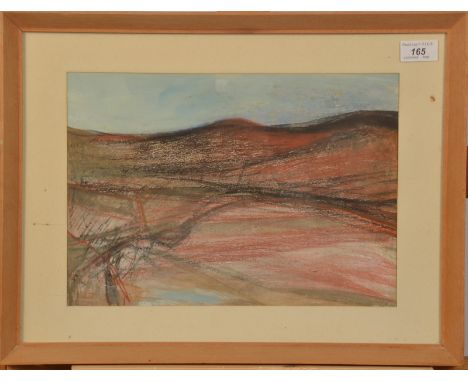 MARGO MAECKELBERGHE
Landscape
Mixed media
Indistinctly signed 
24.3 x 34.3cm. 
Provenance: The Michael and Sonia Williams col
