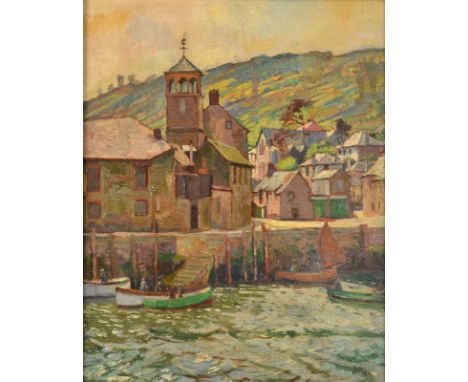 JOHN ANTHONY PARK
West Looe
Oil on panel 
Signed
40 x 32.5cm
(See illustration)