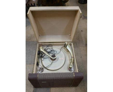 An Alba portable record player 