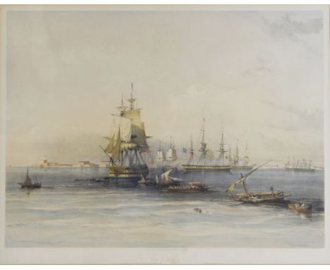 Louis Haghe after David Roberts - Coloured lithograph - Alexandria, from Egypt & Nubia, published by F.G. Moon, 1848, 37cm x 