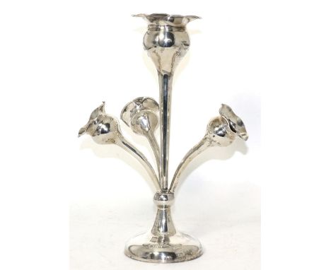 A silver epergne, Birmingham 1915, 29.5cm high