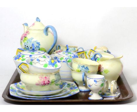 Circa 1930's Paragon hand painted tea service and another coffee set 