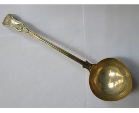 LARGE VICTORIAN HALLMARKED SILVER LADLE, LONDON ASSAY 