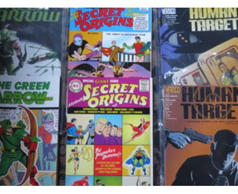 BOX CONTAINING APPROX. 150+ MARVEL, DC AND OTHER SUPER HERO COMICS MAINLY AMERICAN ISSUE INCLUDING IRON MAN, X MEN, GREEN ARR
