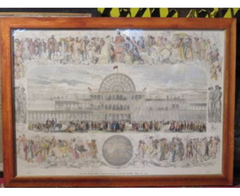 LARGE FRAMED PRINT - THE GREAT EXHIBITION MAY 24th 1851 