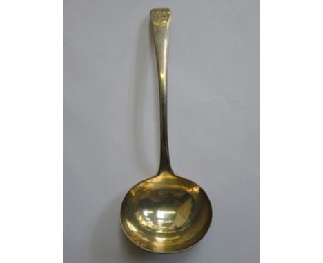 GEORGIAN HALLMARKED SILVER LADLE LONDON ASSAY 