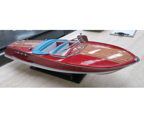 MODEL SPEEDBOAT, Riva Ariston on stand, 89cm L.