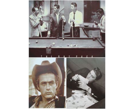 PHOTOPRINTS, three, the 'Rat Pack', 80cm x 60cm, Elvis and James Dean, each 50cm x 40cm. (3)