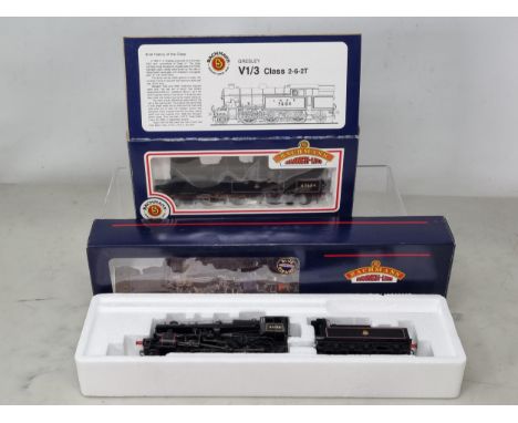 A boxed Bachmann 00 gauge Ivatt Class 4 2-4-0 Locomotive in early emblem BR livery, DCC ready; and a boxed V1/3 2-6-2T in BR 