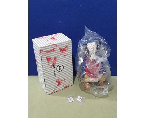 A boxed Steiff Tommy Brock Badger, unopened with certificate and badge