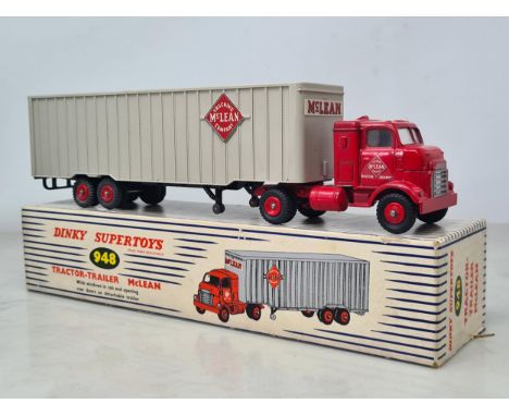A boxed Dinky Supertoys No.948 Tractor McLean Lorry, Nr M, box Ex