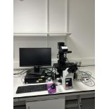 1, Olympus Keymed (Medical & Industrial Equipment) Ltd IX73P1F inverted Fluorescence Microscope.