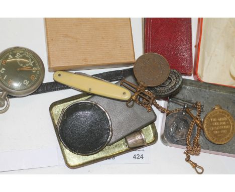 POLICE & A V CORPS MEDALS etc A British War Medal named to SE-7505 T. SJT. A Fitzgerald A V C. A bronze 1897 Metropolitan Pol