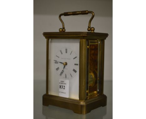 Matthew Norman of London, a brass carriage clock.
