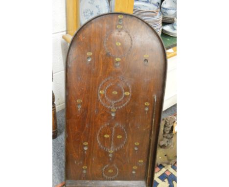 Bagatelle, rare wood small store bagatelle, wood bagatelle, vintage bagatelle, folk bagatelle, pinball game, early pinball