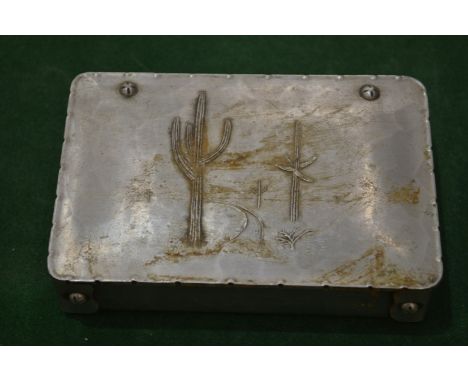 Wendell August, an unusual aluminium cigarette box.