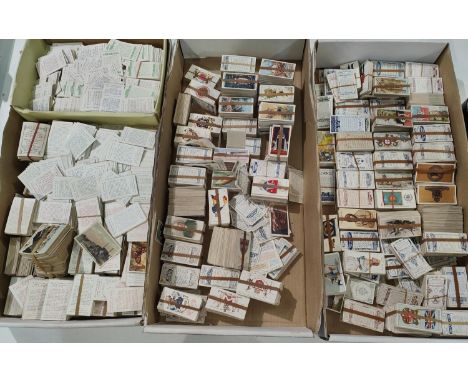 A large selection of cigarette cards:&nbsp; early 20th century Will's and others; etc. 
