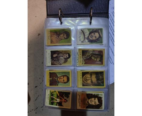 An album of early 20th century film star cigarette cards, not complete sets, over 500 