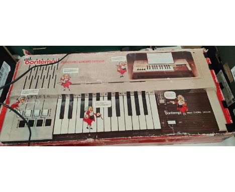 A vintage Bontempi Electric chord organ and an Epson Xp-710 scanner printer 