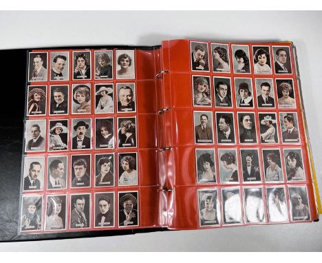 A large album of film star cigarette cards:&nbsp; Tobacco house 1-60; Film Favourites Purus 1-25, Continental factory 1-25; B