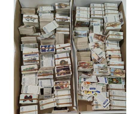 A very large collection of cigarette cards, mainly Will's: trains; ships; exercise; allied leaders; etc. 