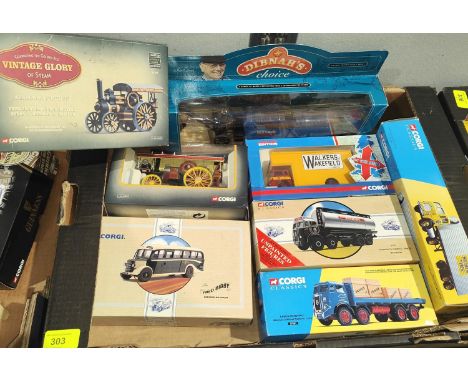 A Dibnah's Choice boxed Corgi Steam Engine, Vintage Glory of Steam Tractor and other similar boxed Corgis 