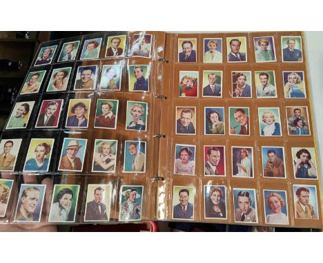 Cigarette Cards: Two large albums of cigarette cards early 20th century 'Film Favourites' 'Cinema Stars' full and part sets&n