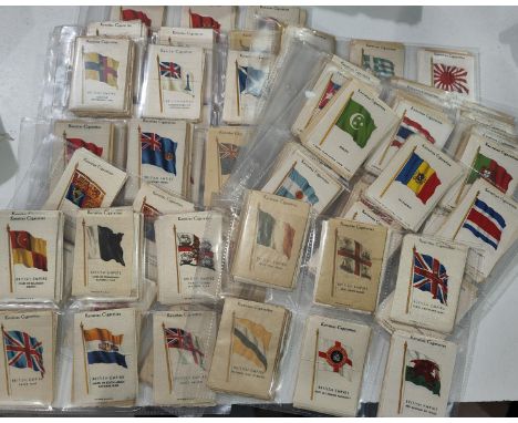 A very large collection of Kensington cigarette silks:&nbsp; flags; countries; British empire 