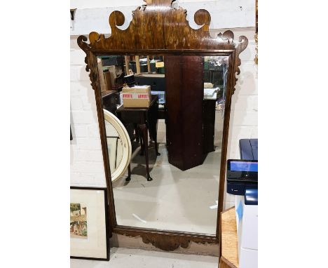 A very large Chippendale style mirror ht.147cm