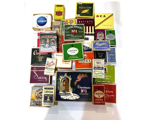 Thirty vintage picture/unusual cigarette packets:&nbsp; Rameses II; Player's Weights; Churchman's; etc., some with original s