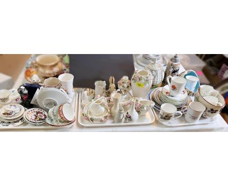 A large collection of china trinket ware etc 