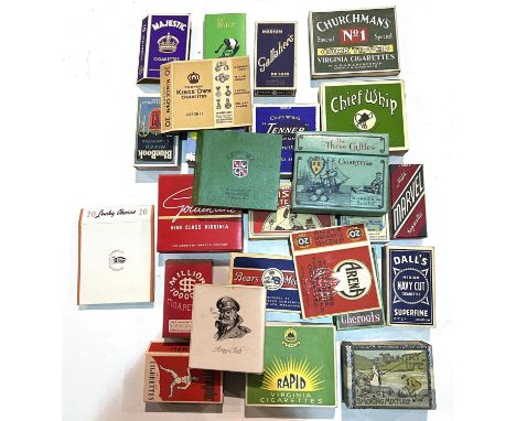 Twenty five picture/unusual cigarette packets:&nbsp; Army Club; Country Life smoking mixture; Blue Box mixed; The Three Castl
