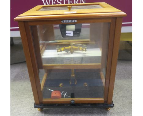 AN OERTLING CHEMISTS 10G SET OF SCALES&nbsp; 47cm high Condition Report:Available upon request