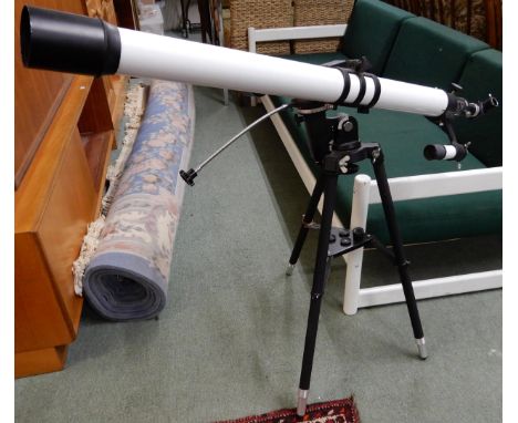 A Modern telescope on adjustable tripod base Condition Report:Available upon request